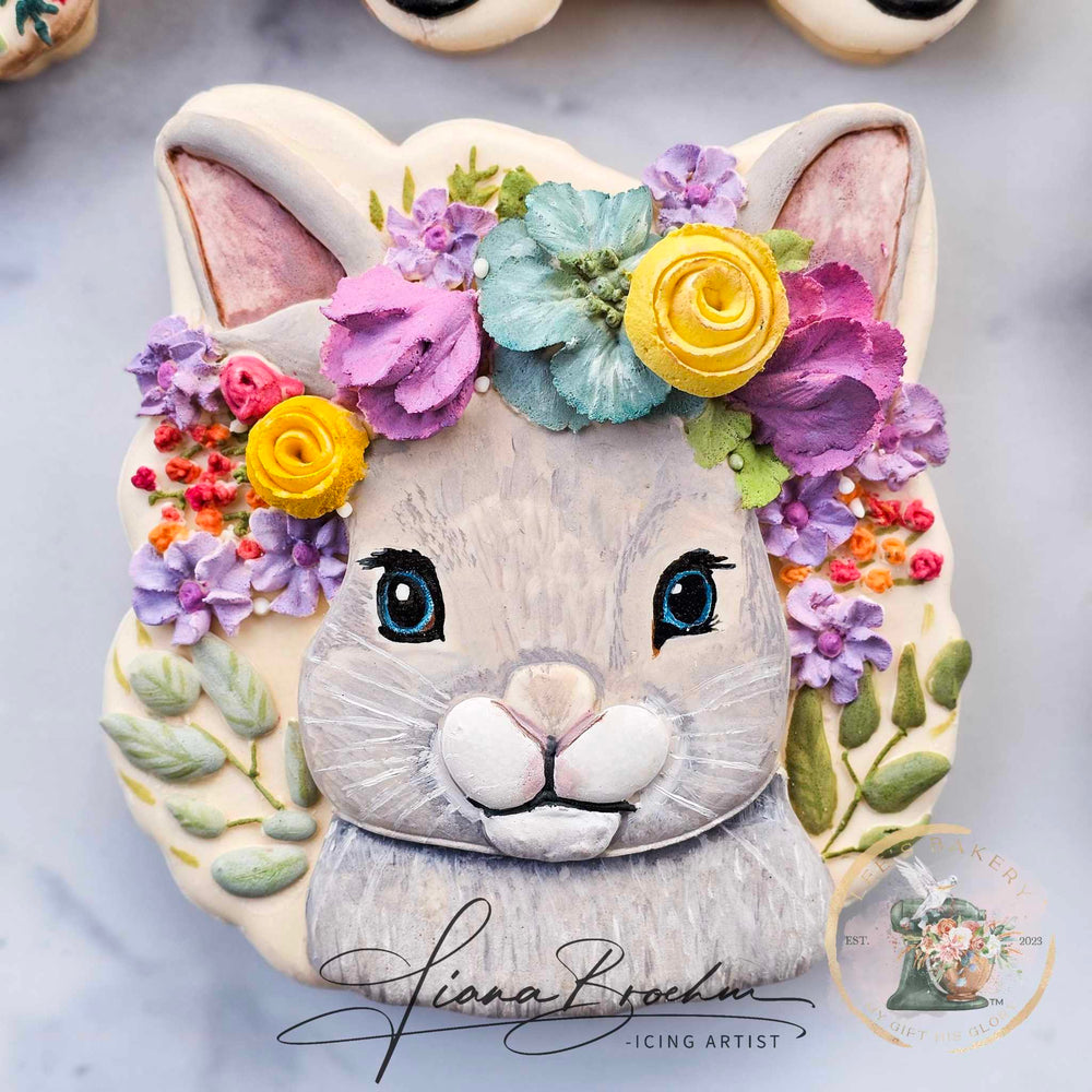 Bunny With Floral Crown Cutter